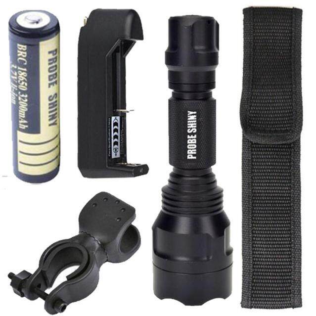 X800 C8 Tactical Flashlight LED Zoom Military Torch G700 Charger