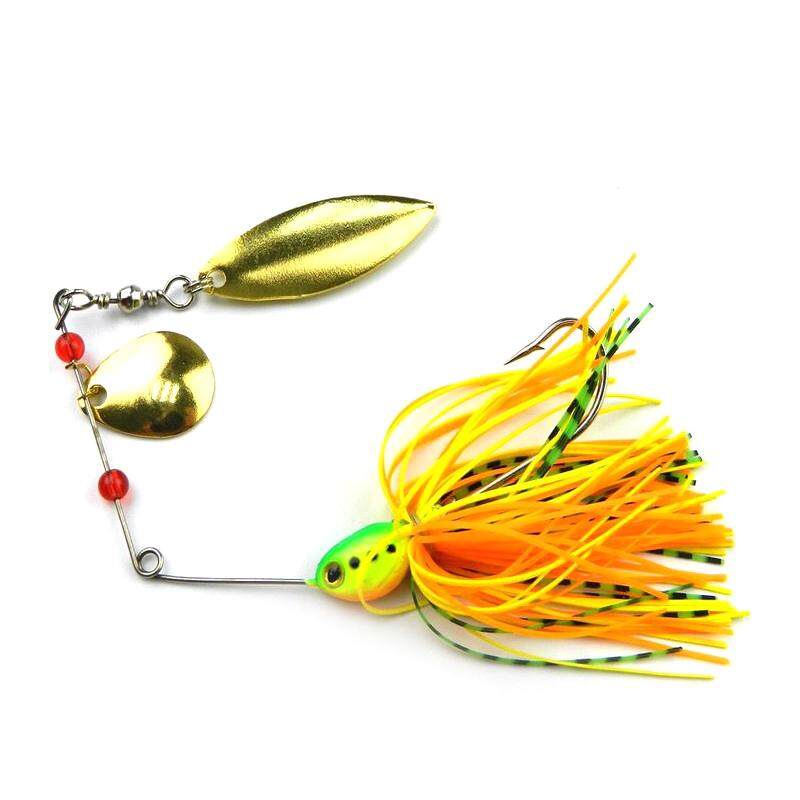 LumiParty Fishing Hard Spinner Lure Spinnerbait Buzzbait Pike Bass 16.3g 5pcs/Set