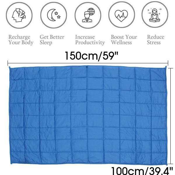 7 kg Extra Mềm Màu Đỏ Minky & Voan Có Trọng Số Cảm Quan Chăn 100x150 cm