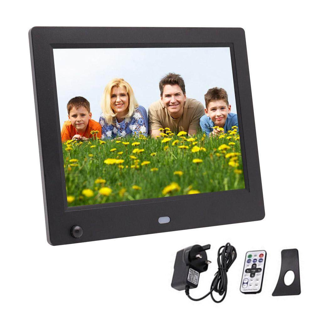 Phích Cắm UK 8 inch Video Hình Khung Ảnh Điện Tử Kỹ Thuật Số HD Cảm Biến Chuyển Động Tặng