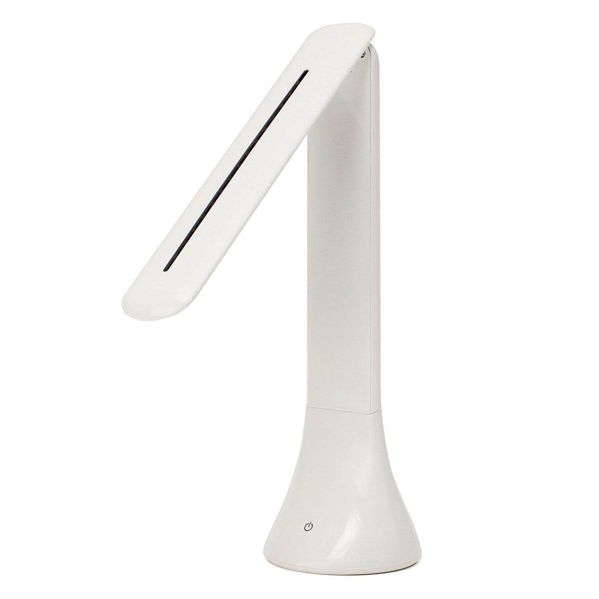 Adjustable USB Rechargeable Touch Sensor LED Desk Table Lamp Reading Light White