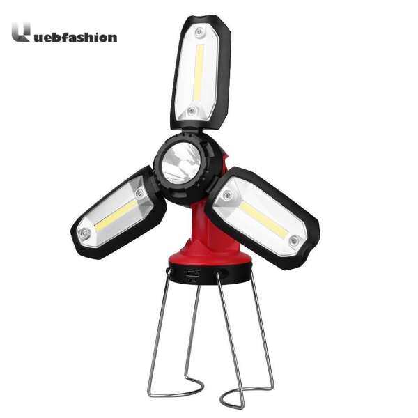 USB Rechargeable Portable 10x3 COB+1 LED Camping Tent Light Emergency Lamp