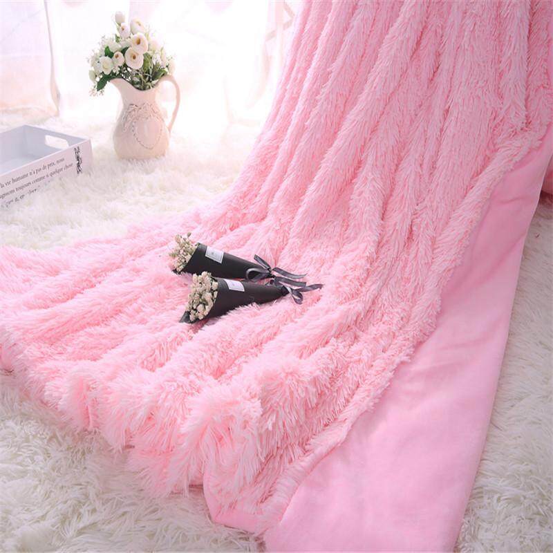 Large Soft Warm Throw Over Rug Bedding Blanket Sofa Fluffy Shaggy Cozy Bedspread # 130x160cm