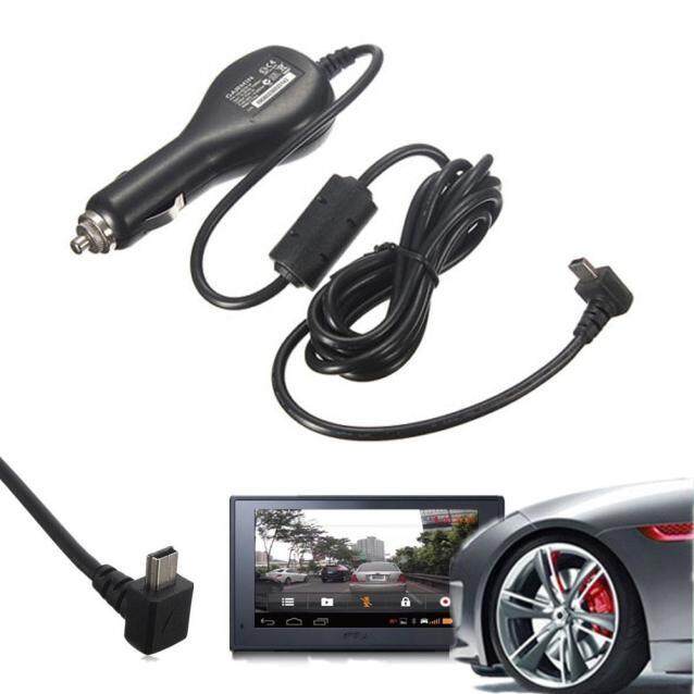Car Charger Adapter With USB mini Power For Garmin Nuvi GPS Black Universal New