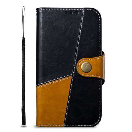 DanLong สำหรับ Samsung J2PRO 2018/G530PRO/J2 2018 ตีหนังฟอกสีป้องกันเคสโทรศัพท์การ์ดฉากยึดมีรู