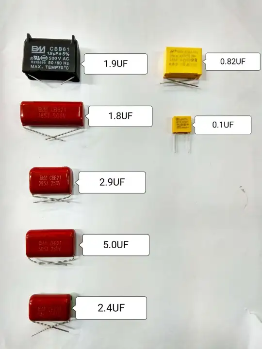 Capacitor Set For Ceiling Fan 450v1 8uf 1 9uf 2 4uf 2 9uf 5 0