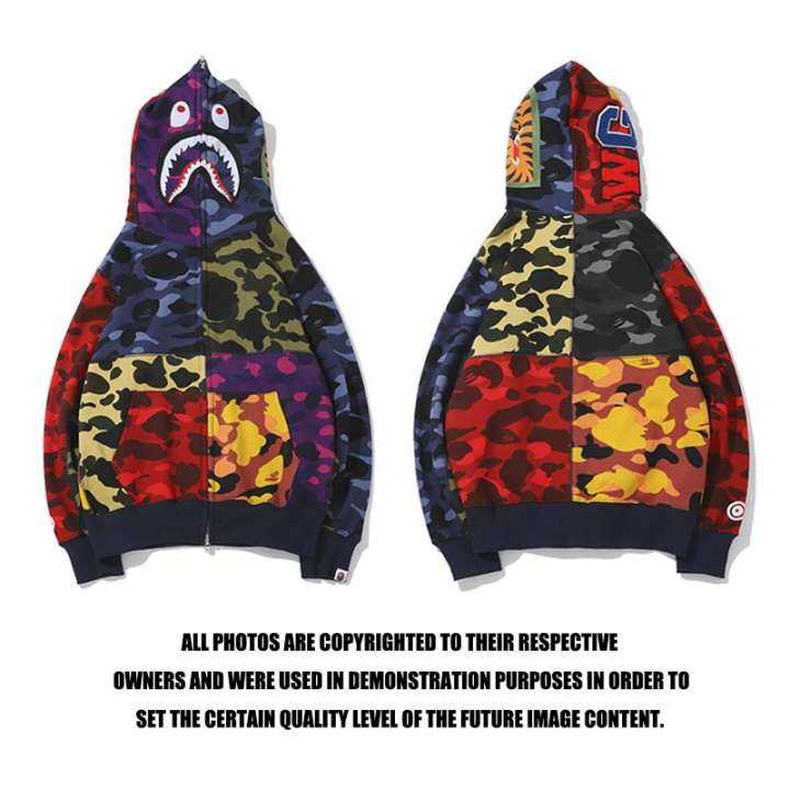 multicolor bape jacket
