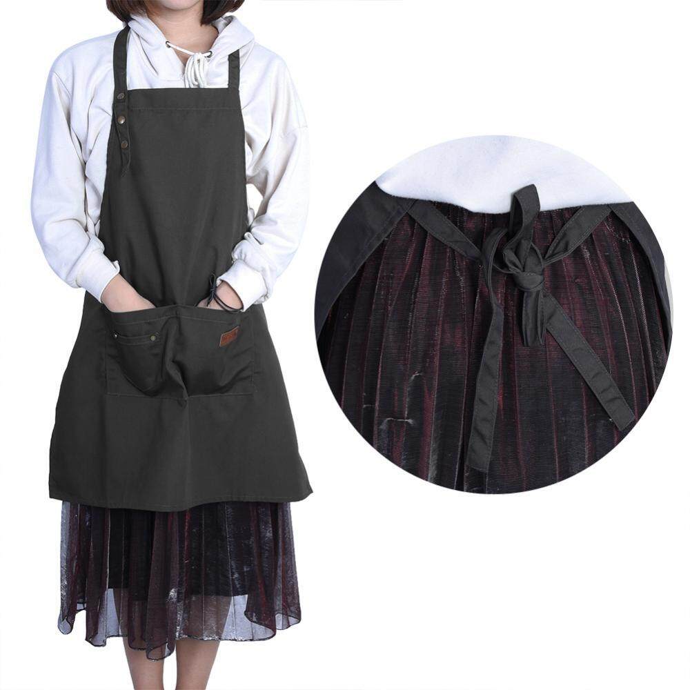 epayst Adjustable Buckles Style Canvas Apron Kitchen Cooking Coffee Shop Waitress Work Uniform