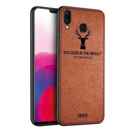 Luxury หนัง PU 2IN1 PC + TPU Deer เคสสำหรับ VIVO Y85/V9/Z1/Z1i แฟชั่น All - Inclusive ฤดูใบไม้ร่วงป้องกัน