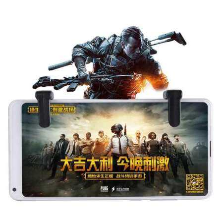 Doxiy S9 PUBG ROS โทรศัพท์มือถือจอยควบคุมเกม, lapulas AIM L1R1 Trigger Fire ปุ่ม AIM Key สำหรับ PUBG จอยสติ๊กมือถือ OUT/กฎ Survial กินไก่เกม, โทรศัพท์มือถือจอยเกมสำหรับ Android IOS (1 คู่)