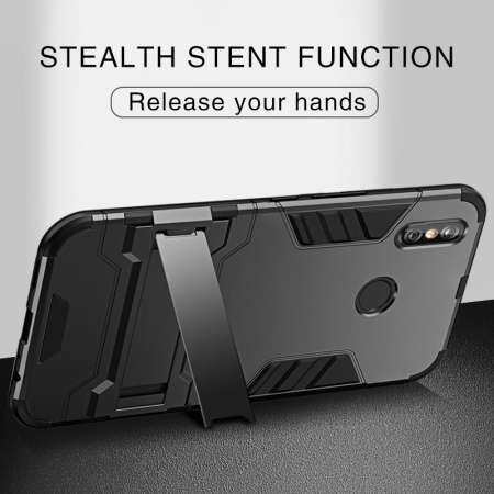 สำหรับ Xiaomi Redmi Note 6 Pro Amor กันกระแทกเคสโทรศัพท์มือถือขอบซิลิโคน + พลาสติก Casing【Free โทรศัพท์ Lanyard】