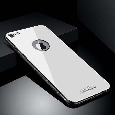 For iPhone 5 5s SE Case Hybrid Tempered Glass Back Cover Shockproof Hard Housing