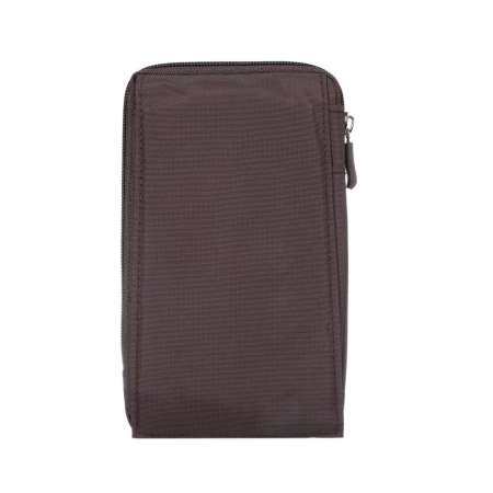 6.4 นิ้วมัลติฟังก์ชั่นกันน้ำผ้าใบที่เก็บข้อมูลกีฬากระเป๋าคาดเอว/โทรศัพท์/ปกระเป๋าปีนเขา/กระเป๋าแคมป์ปิ้งพร้อมตะขอแขวนสำหรับ iPhone 7 Plus/ 6 วินาที PLUS/ซัมซุงกาแล็คซี่ S7 EDGE +/ซัมซุงกาแล็คซี่หมายเหตุ 8 (สีน้ำตาล) - INTL