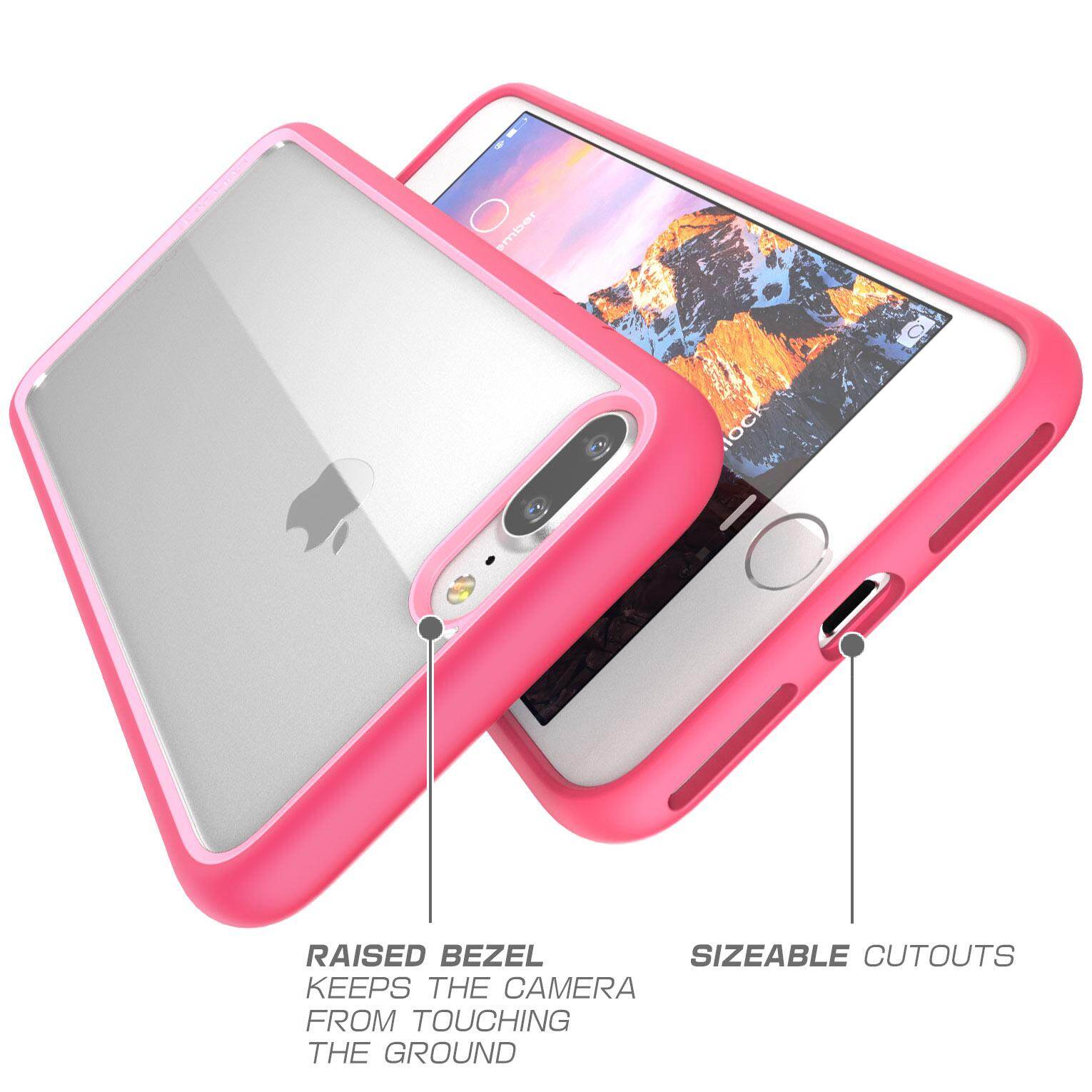 For iPhone 7 Plus/ 8 Plus Case SUPCASE TPU and PC Shockproof Protective Clear Case Transparent Back Cover