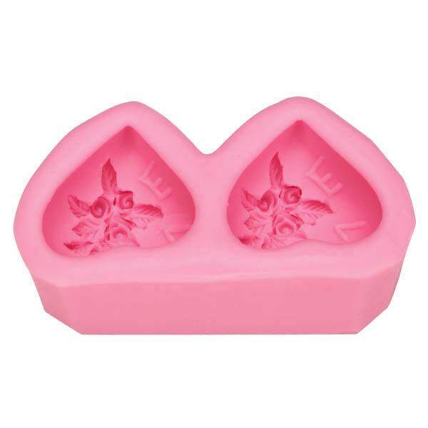 Double Heart Shape Cake Mold Silicone Cake Mould Creative Baking Mold Kitchen Accessories