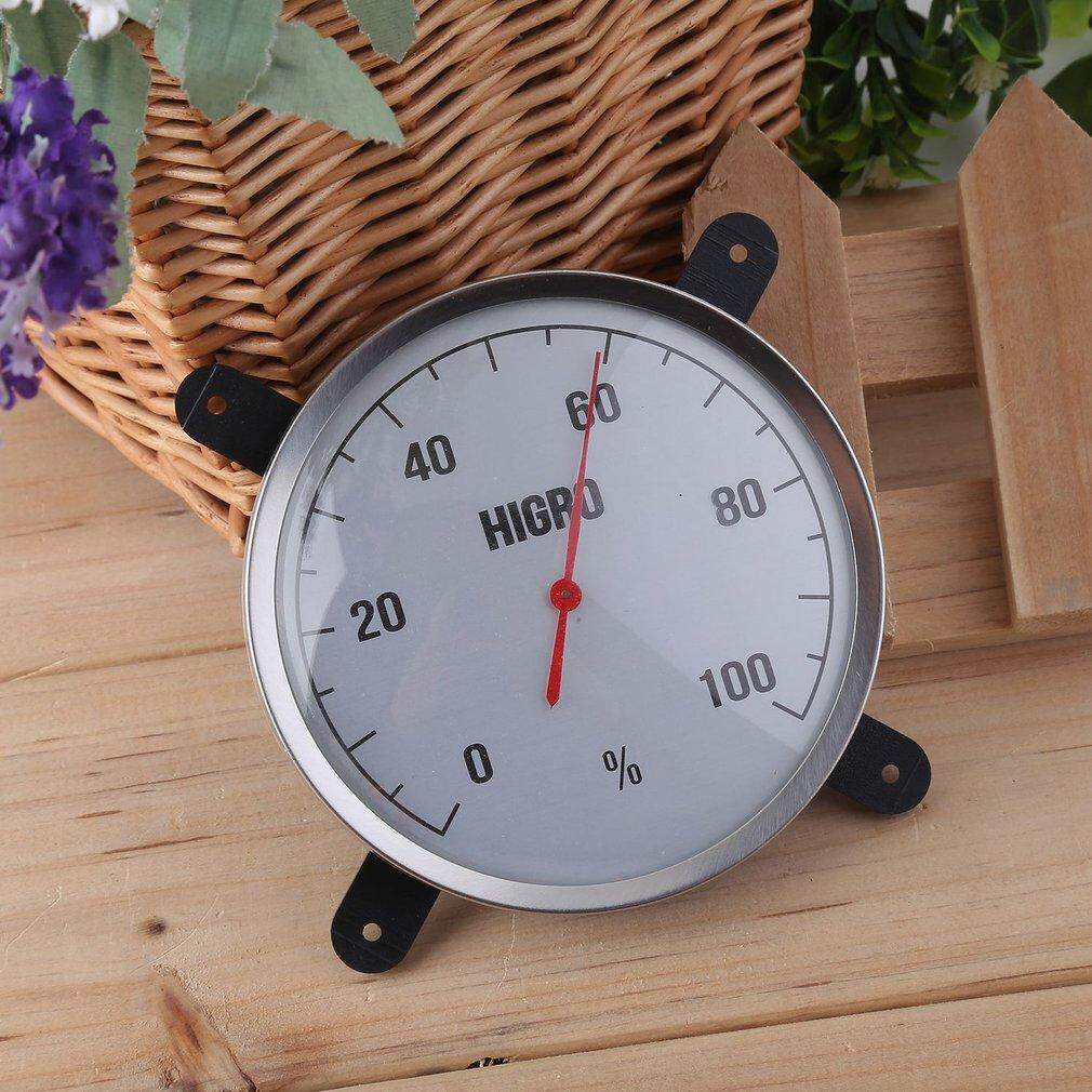 GETEK Stainless Steel Case Mounting Type Sauna Room Thermometer Hygrometer