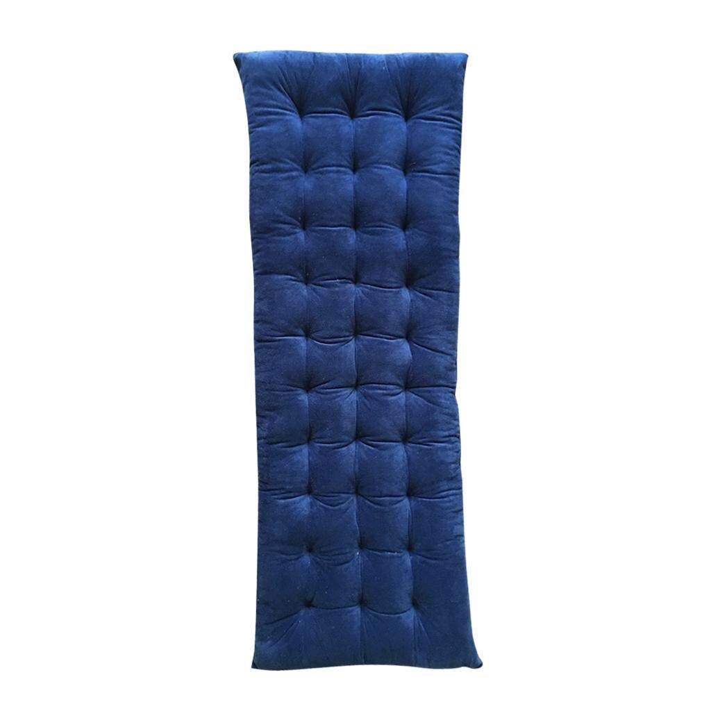 MagiDeal Winter Lounge Chair Pad Thickened Non-slip Rattan Sofa Cushion Blue