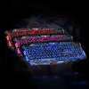 Tri - Color Backlit แป้นพิมพ์เล่นเกมคอมพิวเตอร์ Teclado USB Powered คีย์บอร์ดเกมสำหรับแล็ปท็อปเดสก์ท็อป