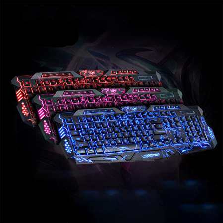 ประหยัด Tri - Color Backlit แป้นพิมพ์เล่นเกมคอมพิวเตอร์ Teclado USB Powered
คีย์บอร์ดเกมสำหรับแล็ปท็อปเดสก์ท็อป สำหรับคุณเราเสนอ