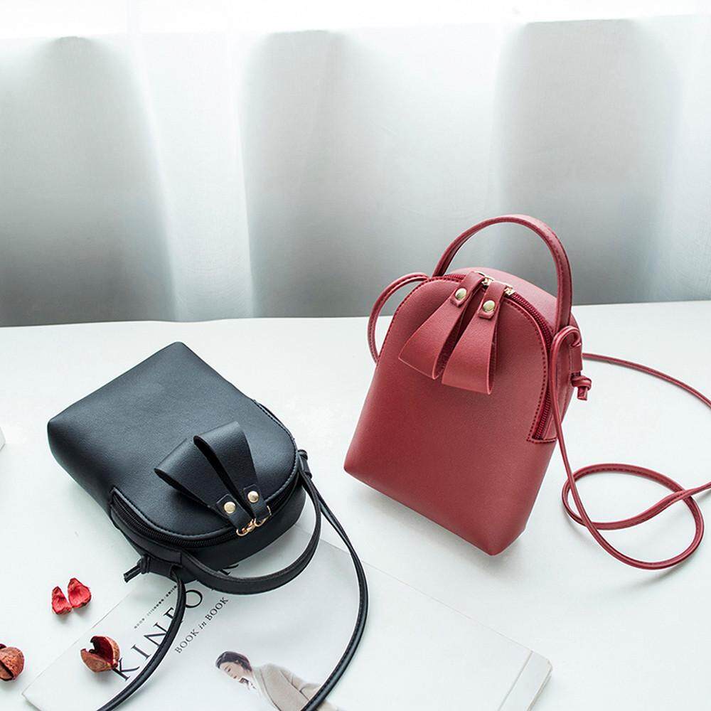 Candy Color One Shoulder Small Backpack Messenger Bag Mobile Phone Bag Purse