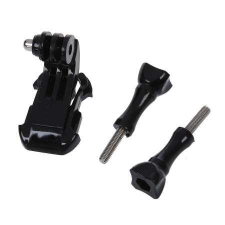 หมวกกันน็อกติดตั้งด้านหน้าชุดปรับโค้งกาวสำหรับ GoPro HERO 1/2/3 - INTL