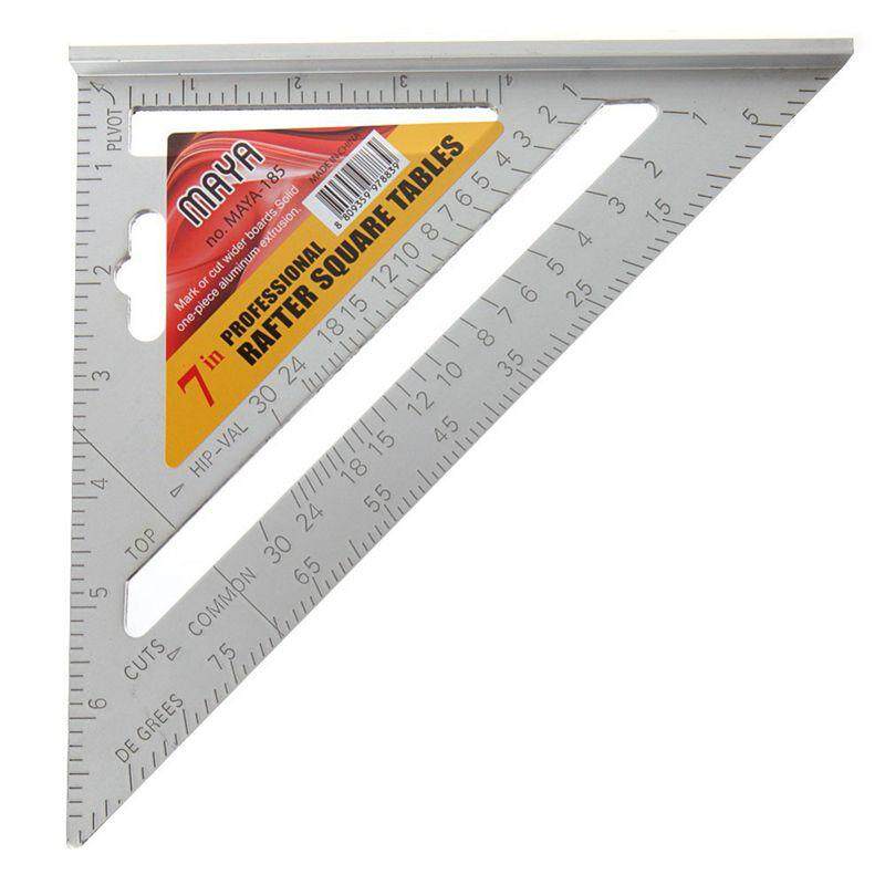 1 PCS Aluminium alloy triangular ruler,7 inch high grade carpenter's ...