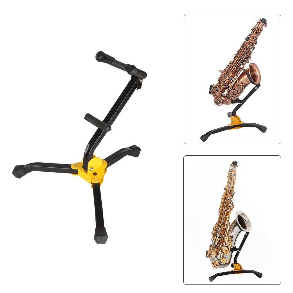 Foldable Tenor Saxophone Alto Sax Metal Floor Stand Tripod Holder Orchestral