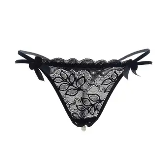 Sfsdrt Sexy Pendant Lady Pearl G String V String Women Panties Low