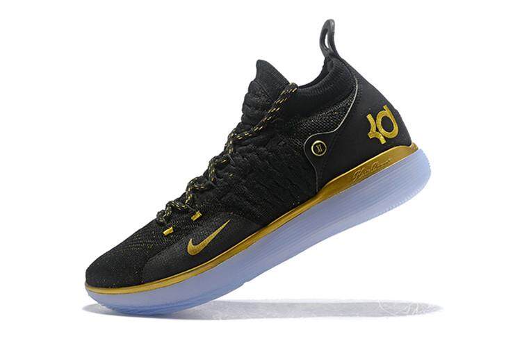 Sepatu Basket Nike_Original Kevin_Durant_11 Pria Basketaball Sepatu Hitam Gold Penjualan Global Kd