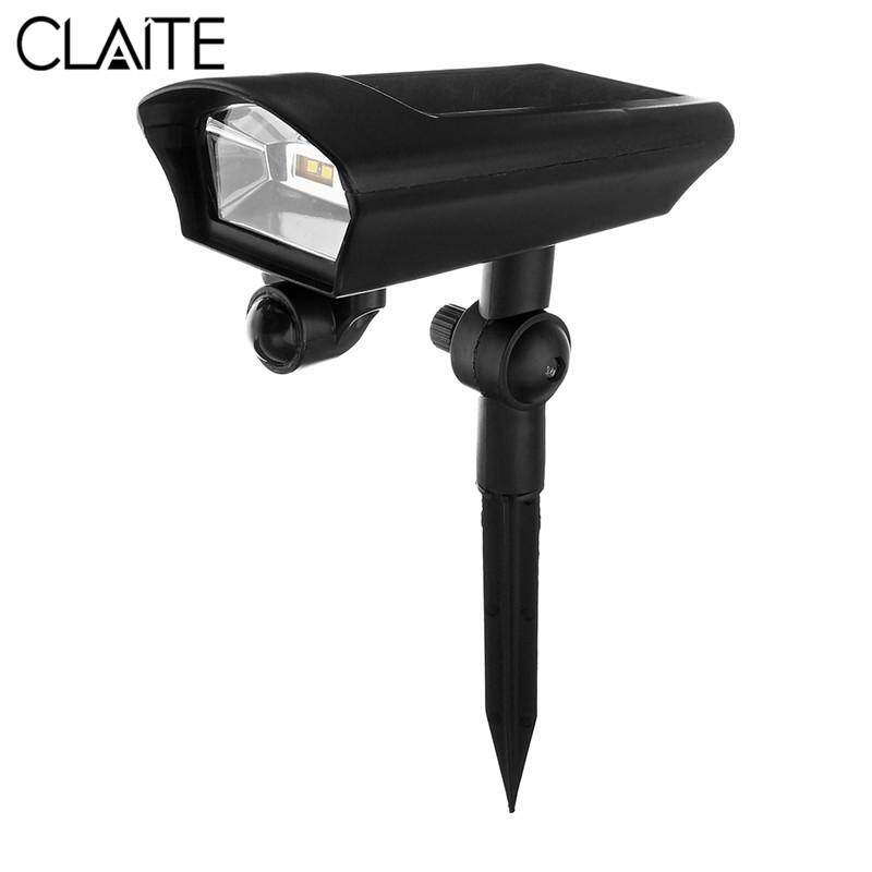 CLAITE LED Năng lượng mặt trời Đèn CẢM BIẾN Chuyển Động Cảm Biến Đèn Sân Vườn Ngoài Trời Sân Mô Phỏng Giám Sát An Ninh Đèn