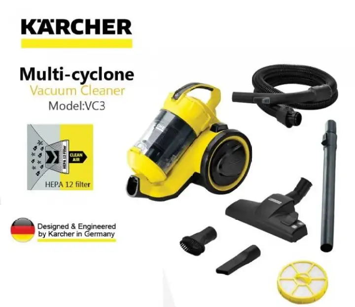 Karcher VC3 Bagless True Multi Cyclone Vacuum Cleaner | Lazada