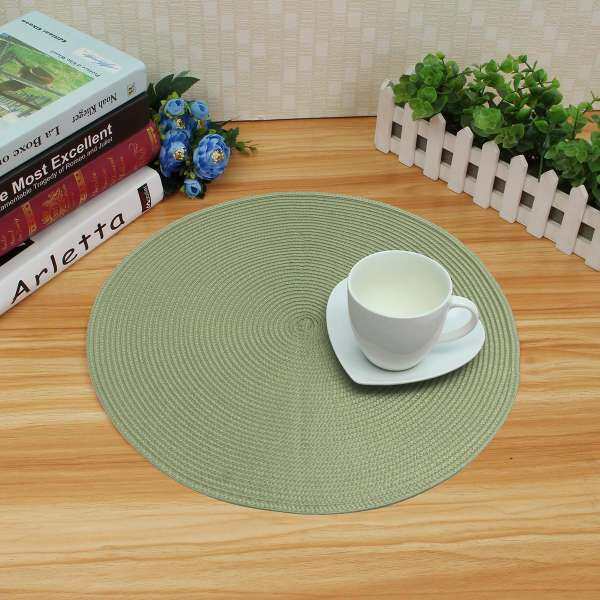 1 cái 15 \"/38 cm Vòng Dạ Nỉ Dệt Không Trượt Placemats Bàn Ăn Thảm