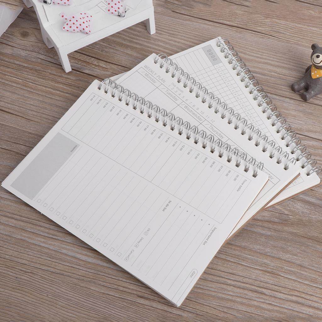 Planner Book Monthly Weekly Daily Agenda Schedule Blank Diary DIY Study Notebook - intl
