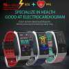 สมาร์ทวอท์ช ECG การตรวจสอบ + PPG Detection ผู้ชายสร้อยข้อมือสมาร์ทเครื่องนับก้าวบลูทูธสัญญาณกันขโมยแบบกันน้ำนาฬิ IP67 กีฬาวิ่งกันน้ำ นาฬิกาสมาร์ท