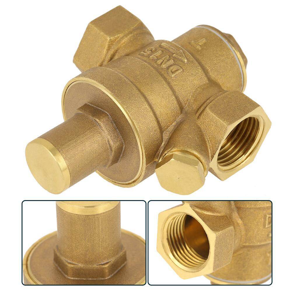 1pc Brass Adjustable Water Pressure Reducing Regulator Valve Thread DN15 1/2"
