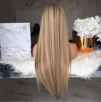 Flash Deal Women S Wig Light Brown Long Straight Gradient