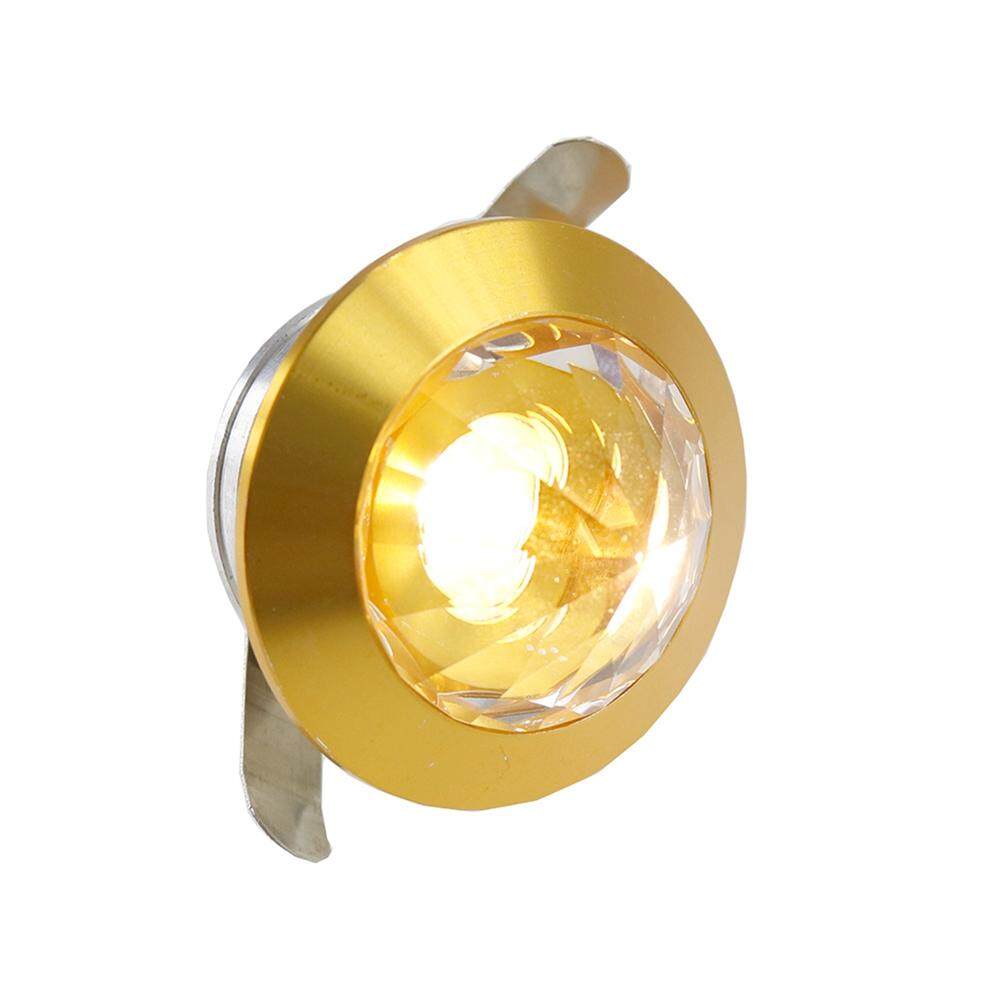 10 Mini Đèn 1 W với Đèn Lái Vàng Ốp lưng Pha Lê Tủ Đèn Downlight ốp Trần Nhôm Đế Đèn XR