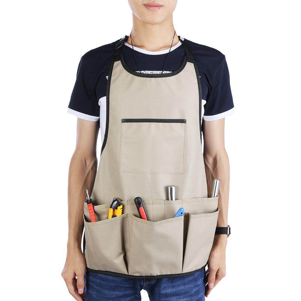 14 Pockets Technician Carpenter Car Repair Garden Tool Apron Work Clothes