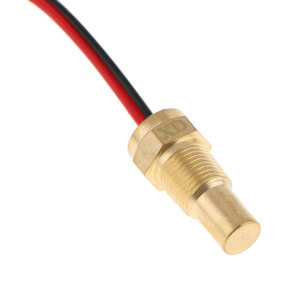 Car Water Temp Gauge Temperature Meter 10mm Head Plug Sensor 1//8 Thread
