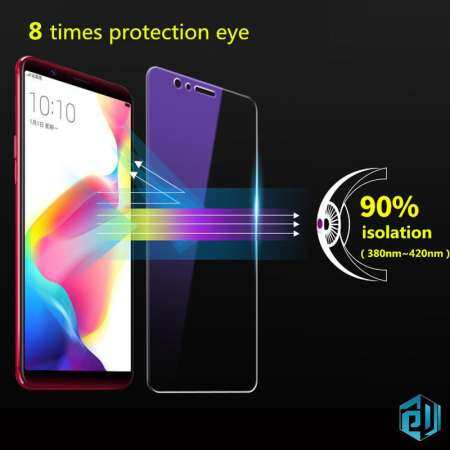 1 ชิ้น Blu - Ray กระจกเทมเปอร์กันกระแทก Anti - ลายนิ้วมือปกป้องหน้าจอสำหรับ OPPO A37