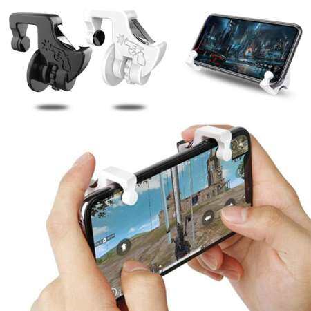 PAlight 1 Pair Gamepad Trigger Phone Holder Joysticks Games Controller for PUBG