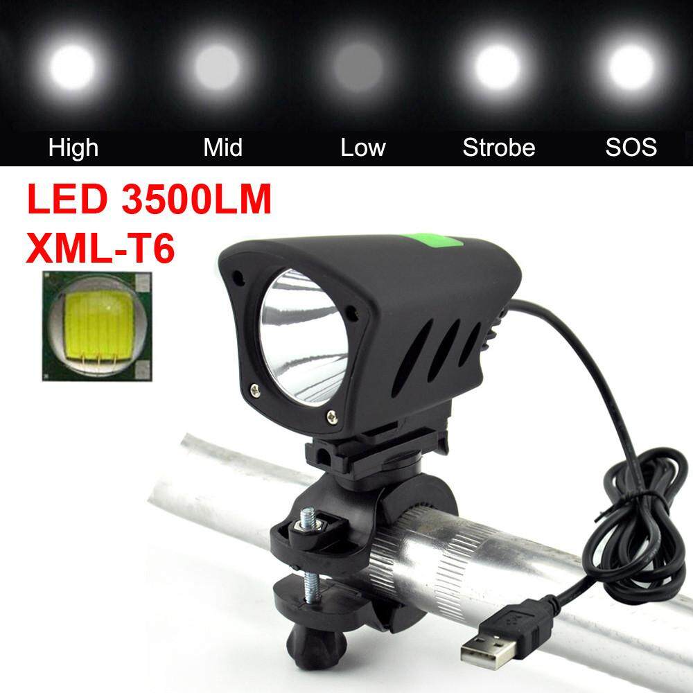 5 Modes 2x XM-L T6 LED USB Waterproof Lamp Bike Bicycle Headlight