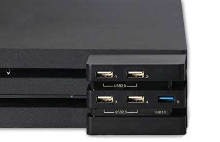 5 ฮับ USB พอร์ต 1 USB 3.0 4 * USB 2.0 USB อะแดปเตอร์ขยายสำหรับ PlayStation 4 PS4 Pro - INTL