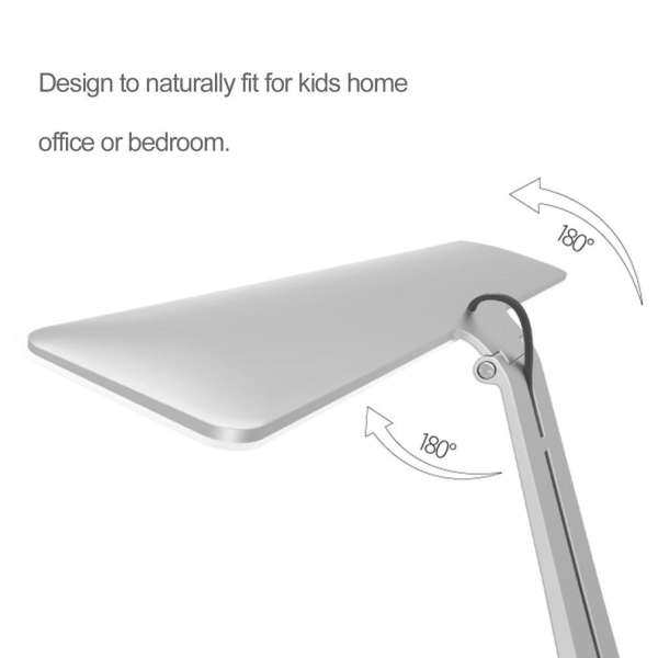 ELEC USB Charging Folding Desk Lamp Foldable Eye-care Reading Lamp Touch Control