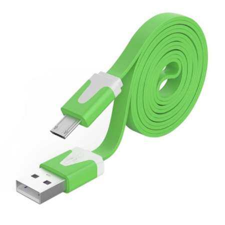 Yifang 2 เมตร Micro สาย USB แบนชาร์จแบบเส้นที่มีสีสันสำหรับ Xiaomi 6 5C 5 วินาทีหมายเหตุ 2 Redmi 4X