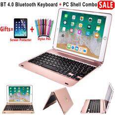 Mới Cho Ipad 9.7 2017 2018 A1893 Không Dây Bàn Phím Bluetooth Ốp Lưng iPad 5/6/Air/ air 2/Pro 9.7 Bàn Phím + Bộ Phim + Tặng bút cảm ứng kiêm bút ký
