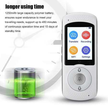 Qianmei Qianmei Intelligent Real Time WIFI Voice Translator Multilingual Travel WiFi and SIM Translator