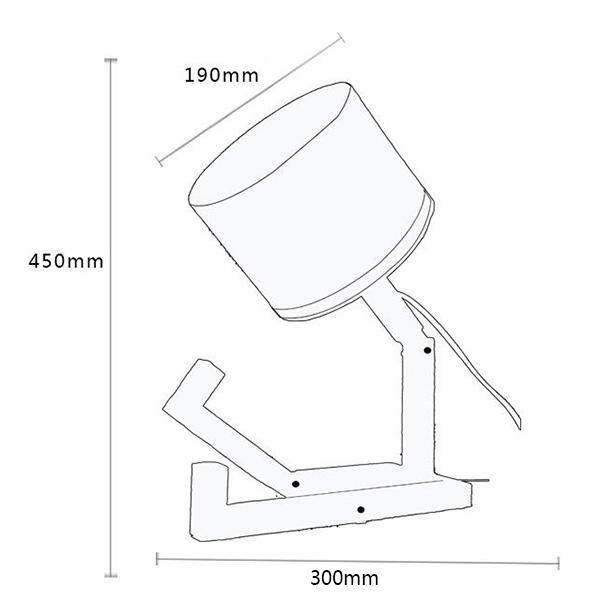 DecBest Robot Đèn Bàn Đặc Trưng Độc Đáo Có Thể Điều Chỉnh DIY Sách Đèn Ngủ Đèn Ngủ Trang Trí Nhà # Phích Cắm CHÂU ÂU