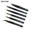 Zoo On Yoo 6 Pcs Hand Tools Stainless Steel Anti-Static Tweezers Set Elctronic Part Repair Tools Handmade Tool Kits Tweezer - intl