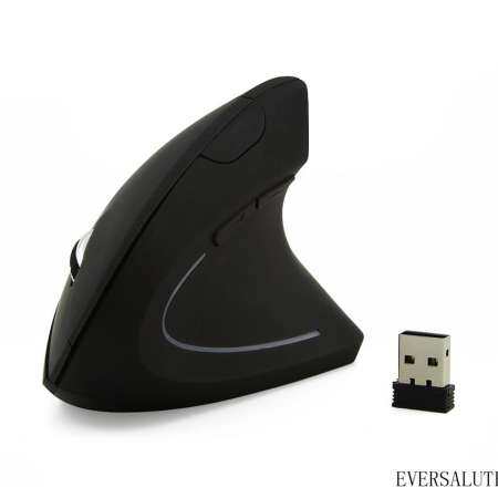เมาส์คอมพิวเตอร์, Eversalute ไร้สาย MICE, แนวตั้งที่เหมาะกับการยศาสตร์ความแม่นยำสูงเมาส์แบบออปติคัล, 2.4G ไร้สายเมาส์ออฟติคัลเเบบสาย USB ปรับ DPI (800/1200/1600) สำหรับแล็ปท็อป/PC/Tablet.6 ปุ่ม เมาส์คอมพิวเตอร์, Eversalute ไร้สาย MICE, แนวตั้งที่เหมาะกับการยศาสตร์ความแม่นยำสูงเมาส์แบบออปติคัล, 2.4G ไร้สายเมาส์ออฟติคัลเเบบสาย USB ปรับ DPI (800/1200/1600) สำหรับแล็ปท็อป/PC/Tablet.6 ปุ่ม